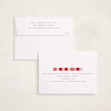 "Check Heart" - Valentine's Day Cards in Ruby by Hudson meet Rose - FREE Recipient Addressing