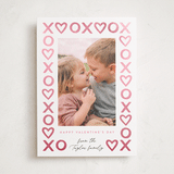 "XO Hearts" - Valentine's Day Cards in Snow by Alethea and Ruth - Front