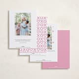 "XO Hearts" - Valentine's Day Cards in Snow by Alethea and Ruth - Back of Card Options