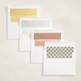 "vday wrap" - Valentine's Day Cards in Apricot by Jen Owens - Envelope Liner Options