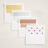"Tiny painted hearts" - Valentine's Day Cards in Cherry by Teju Reval - Envelope Liner Options