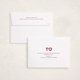 "Love Heart" - Valentine's Day Cards in Rose by Angela Garrick - FREE Recipient Addressing