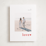 "Simply in Love" - Valentine's Day Cards in Snow by Claudio A. Silva - Front