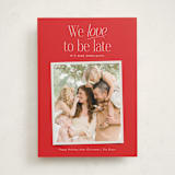"Love to be Late" - Valentine's Day Cards in Apple by Jackie Crawford - Front
