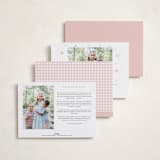 "Sweet Gingham" - Valentine's Day Cards in Cupcake by Emily Betts - Back of Card Options
