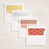 "Hearts" - Valentine's Day Cards in Ruby by Becky Nimoy - Envelope Liner Options