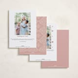 "Vintage Heart" - Valentine's Day Cards in Dusty Rose by Jenna Holcomb - Back of Card Options