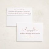 "Vintage Heart" - Valentine's Day Cards in Dusty Rose by Jenna Holcomb - FREE Recipient Addressing