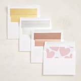 "Heart Grid" - Valentine's Day Cards in Tulip by Jackie Crawford - Envelope Liner Options
