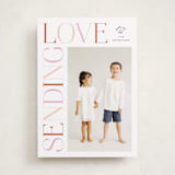 "Moderne" - Valentine's Day Cards in Pinks by Ellen Schlegelmilch - Front