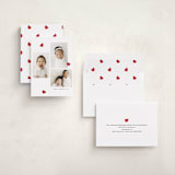 "Tiny painted hearts" - Valentine's Day Cards in Cherry by Teju Reval - Assembled