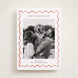 "handdrawn wavy border" - Valentine's Day Cards in Cotton by Cass Loh - Front
