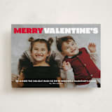 "merry valentine's" - Valentine's Day Cards in Rose by Lori Wemple - Front