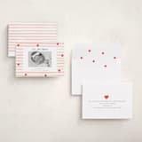 "Stripes and Hearts" - Valentine's Day Cards in Blush by Teju Reval - Assembled