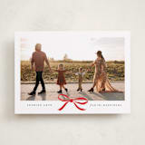 "Crimson Bow" - Valentine's Day Cards in Crimson by Olivia Kanaley Inman - Front
