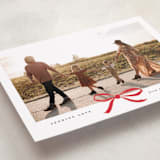 "Crimson Bow" - Valentine's Day Cards in Crimson by Olivia Kanaley Inman - Detail