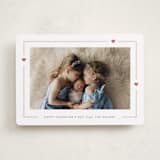 "Bordered" - Valentine's Day Cards in Blush by Kristen Knechtel - Front