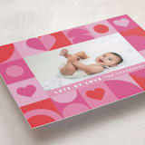 "Paper Hearts" - Valentine's Day Cards in Raspberry by Maria Alou - Detail