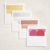"Paper Hearts" - Valentine's Day Cards in Raspberry by Maria Alou - Envelope Liner Options