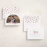 "XOXO Statement" - Valentine's Day Cards in Mauve by Hooray Creative - Assembled