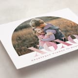 "XOXO Statement" - Valentine's Day Cards in Mauve by Hooray Creative - Detail