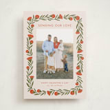 "vday wrap" - Valentine's Day Cards in Apricot by Jen Owens - Front