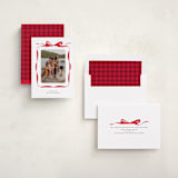 "Bow" - Valentine's Day Cards in Crimson by Olivia Kanaley Inman - Assembled