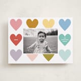 "Color Hearts" - Valentine's Day Cards in Rainbow by Kelly Watkins - Front