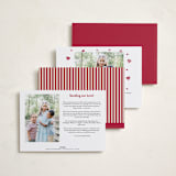 "Pattern on Pattern" - Valentine's Day Cards in Cherry Soda by Ashlee Townsend - Back of Card Options