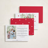 "confetti hearts snapshot" - Valentine's Day Cards in Blush by Karidy Walker - Back of Card Options
