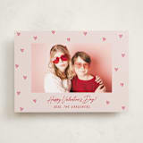 "Handdrawn Scattered Hearts" - Valentine's Day Cards in Blush by Hooray Creative - Front
