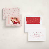 "Handdrawn Scattered Hearts" - Valentine's Day Cards in Blush by Hooray Creative - Assembled