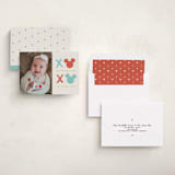 "Disney Mickey XOXO" - Valentine's Day Cards in Cherry by Ani Somi - Assembled