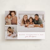 "Simple Three" - Valentine's Day Cards in Poinsettia by Brianne Larsen - Front