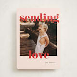 "Joyful & Bright" - Valentine's Day Cards in Tomato by Angela Thompson - Front