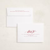 "Tri-photo Happy Holidays" - Valentine's Day Cards in Rose by Elsa Duncan - FREE Recipient Addressing