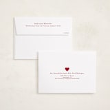 "Swiss Hearts" - Valentine's Day Cards in Cherry by Ashlee Townsend - FREE Recipient Addressing
