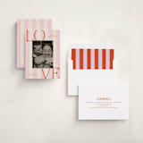 "l o v e" - Valentine's Day Cards in Bubblegum by Ellen Schlegelmilch - Assembled