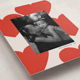 "Floating Hearts" - Valentine's Day Cards in Cherry by Morgan Kendall - Detail