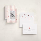 "Stripes and Hearts" - Valentine's Day Cards in Blush by Teju Reval - Assembled