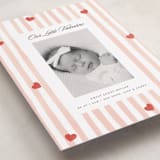 "Stripes and Hearts" - Valentine's Day Cards in Blush by Teju Reval - Detail