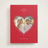 "Pure Heart" - Valentine's Day Cards in Red Velvet by Pati Cascino - Front