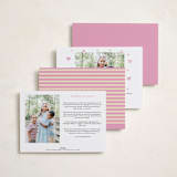 "cotillion" - Valentine's Day Cards in Strawberry by Megan Davis - Back of Card Options