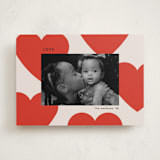 "Floating Hearts" - Valentine's Day Cards in Cherry by Morgan Kendall - Front