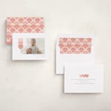 "Love Hearts" - Valentine's Day Cards in Peach by Hudson meet Rose - Assembled
