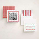 "Gingham Fun" - Valentine's Day Cards in Cranberry by Erin German - Assembled