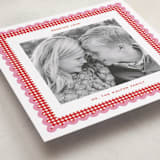 "Gingham Fun" - Valentine's Day Cards in Cranberry by Erin German - Detail