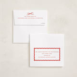 "Gingham Fun" - Valentine's Day Cards in Cranberry by Erin German - FREE Recipient Addressing