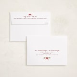 "Coastal Garland" - Valentine's Day Cards in Beach Rose by Everett Paper Goods - FREE Recipient Addressing