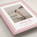 "Striped Elegance" - Valentine's Day Cards in Berry by Kelly Schmidt - Detail